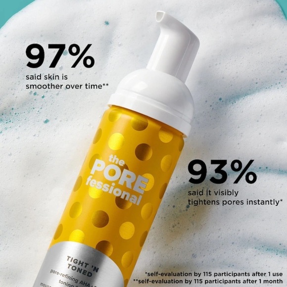 Benefit‎ Porefessional tight n  toned AHA + PHA pore refining toning foam - Picture 2 of 7